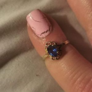 10k gold little sapphire